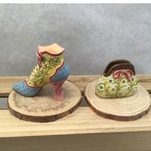 Boot And Purse Mini Collectible From Home Interior